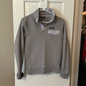Patagonia Quilted Cotton Snap Sweatshirt. XS